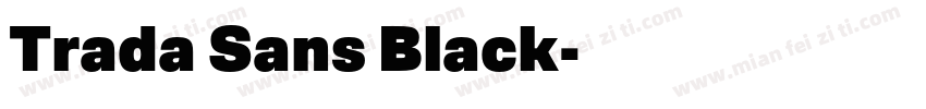 Trada Sans Black字体转换